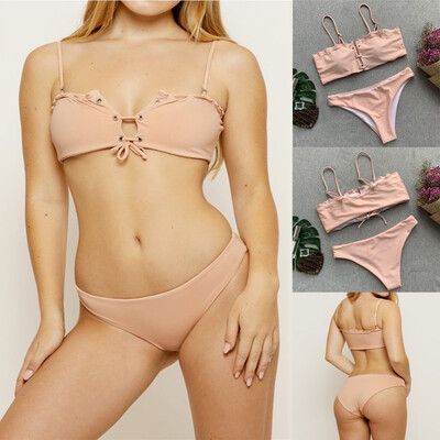 

Roseonmyhand Sexy Women Bikini Set Padded Swimwear Sling Bandage Bathing Swimsuit Beachwear