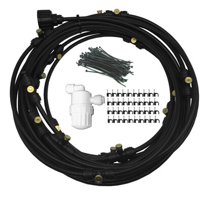 

Outdoor Misting Cooling System Kit for Greenhouse Garden Patio Waterring Irrigation Mister Line 6M System 34"