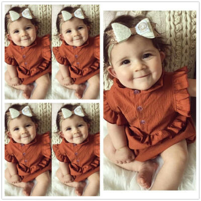 

Infant Baby Girls Bodysuit Romper Jumpsuit Outfits Summer Sunsuit Clothes
