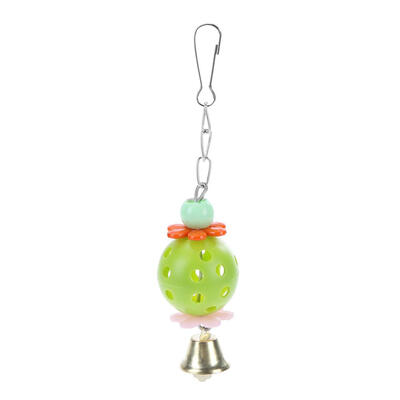 

1pc Parrot Plastic Ball Bell Toy Bird Climbing Toy Hanging Birdcages Decor