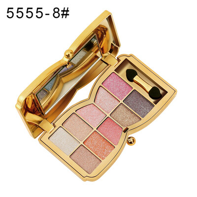 

Colour Geometry 10 Colors Shimmers Glitter Eyeshadow Makeup Palette with Brush