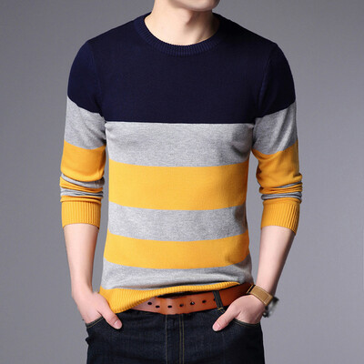 

Men Casual Long Sleeve O-Neck Knit Cardigan Pullover Jumper Sweater Shirt Tops