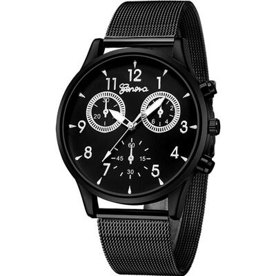 

GENEVA Minimalist Sport Watch Woman Stainless Steel Mesh Band Quartz Wristwatch Ladies Military Luxury Watches Creative Montre