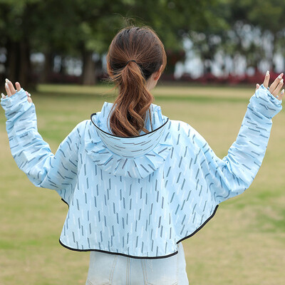 

Sunscreen Womens New Summer Long Sunscreen Fairy Breathless UV-resistant Loose Jacket Cycling