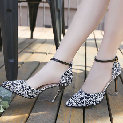 

Rose Womens Fashion Pointed Dress Pumps Stiletto Heels Summer Sandals Comfortable