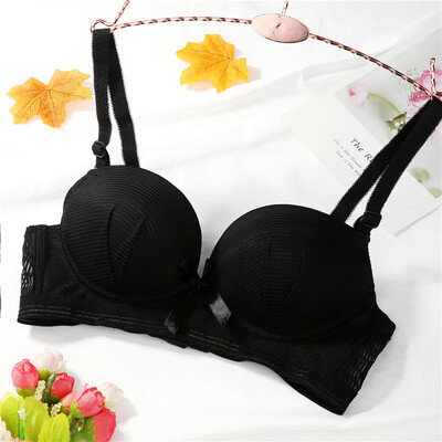 

〖Follure〗Sexy Lace Bra Without Underwire Sexy Deep Girl Lace Bow On Development Underwear
