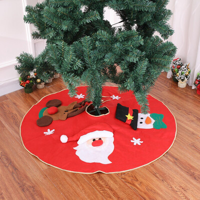 

Siaonvr Long hair Non-woven Christmas Tree Skirt Ornament 39inch Diameter Christmas