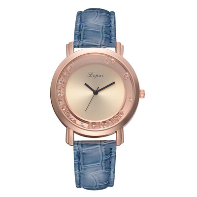 

High Quality Womens Watches Unique Beads Disc Ladies Quartz Wristwatch Fashion Leather Strap Clock Minimalism Zegarek Damski