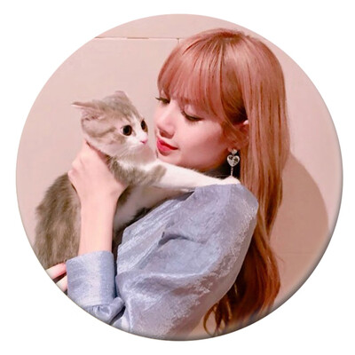 

Black Pink tin Plate Badge Brooch Cute Cartoon Brooch Bag Pendant Boys Girls Accessories hot Gift for Fans