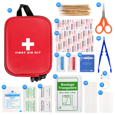 

Portable First Aid Kit For Medicines Outdoor Camping Driving Medical Bag Survival Handbag Emergency Kits Travel Set Drug Pack