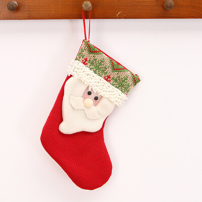 

〖Follure〗Christmas gifts Candy Beads Christmas Santa Claus Snowman Socks Decorations