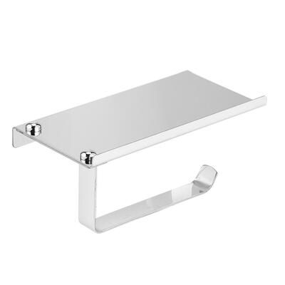 

Wall Mounted Paper Towel Rack Stainless Steel Bathroom Tissue Holder Shelf