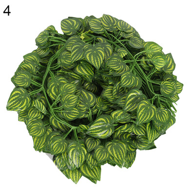 

2m Artificial Grape Parthenocissus Leaves Vine Outdoor Wall Hanging Garden Decor