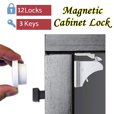 

〖Follure〗Child Safety Magnetic Cabinet&Drawer Locks 12 Pack Child Latches