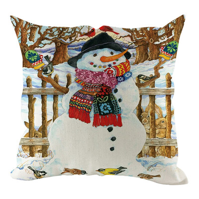 

Tailored Christmas Pillow Cover Pillowcases Decorative Sofa Cushion Cover Home Decoration