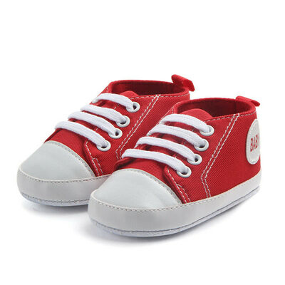 

Cute Toddler Kids Canvas Sneakers Baby Boy Girl Soft Sole Crib Shoes 0-18Months