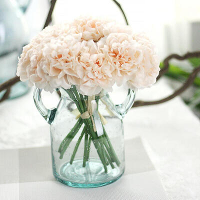 

1 Bouquet 5 Pcs Artificial Flower Fake Peony Wedding Bridal Party Shop Decor