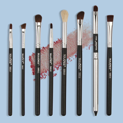 

Toponeto 8 Pcs Wood Makeup Brush EyeShadow Brush Cosmetics Blending Brush Tool