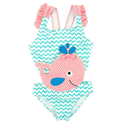 

Girls Cute Cartoon Printed One Piece Swimsuit Kids Swimwear Bathing Suit