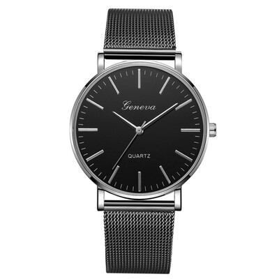 

Gobestart Fashion Casual Unobtrusive Simple Single Business Net With Strap Mens Watch