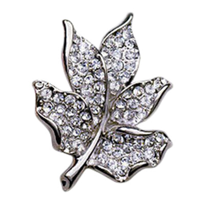 

1pc Suit Leaf Brooch Shirt Popular Clip&Maple Luxury Shirt Collar Clip Small High-grade Womens Collar