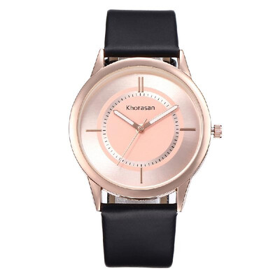 

Women Casual PU Leather Band Watch Lady Fashion Simple Alloy Case Quartz Wrist Watch