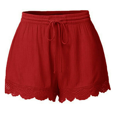 

Tailored Fashion Women Lace Plus Size Rope Tie Shorts Yoga Sport Pants Leggings Trousers