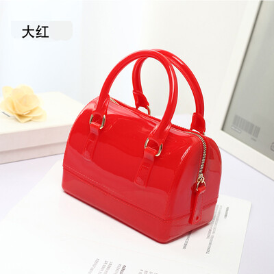 

Jelly Boston Tote Bag Fashion Women Shoulder Bags Large Capacity Candy Woman Handbags&Purses 2019 Summer New Crossbody Bag