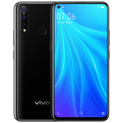 

Vivo Z5x 4GB64GB pole night black pole point screen mobile phone 5000mAh big battery three camera phone mobile Unicom Telecom all Netcom 4G mobile phone
