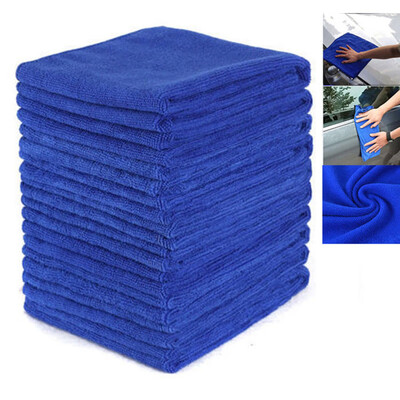 

10Pcs Microfiber Kitchen Wash Car Cleaning Towel Home Dry Polishing Duster Cloth