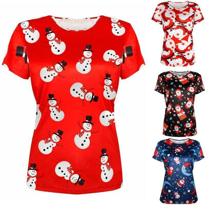 

Unisex Adults Mens Womens Novelty Christmas Xmas T-shirt Top Tee Festive Gift