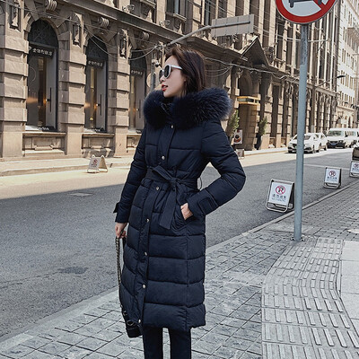 

Tailored Women Winter Warm Coat Hooded Thick Warm Loose Jacket Long Overcoat