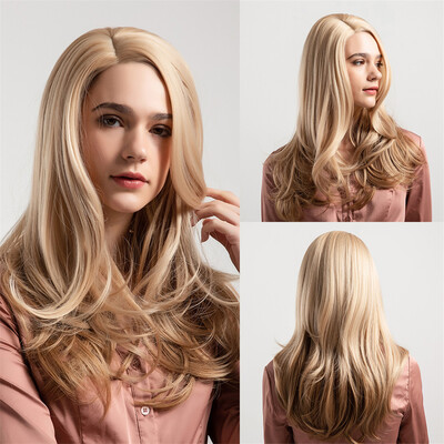 

〖Follure〗Synthetic Natural Wave Hair Wig Side Parting Shoulder Length Hair with End Curly