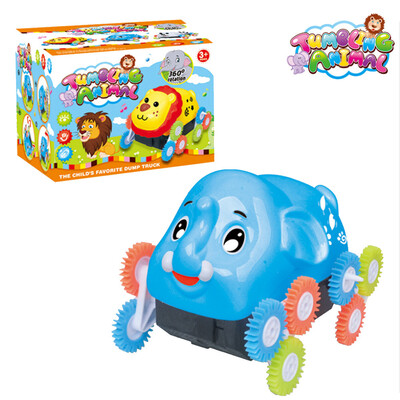 

Tailored 12 Wheels Electric Dumpers Car Animal Shape Stunt Toy Novelty Gift For Children