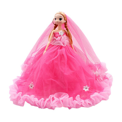 

Tailored Fashion Soft Body Wed Party Dress Princess Doll Pendant 12 inch Girl Favor Gift