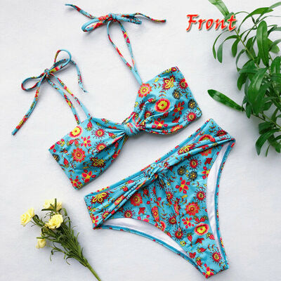 

Women Push-up Padded Bra Bandage Bikini Set Swimsuit Triangle Swimwear Bathing
