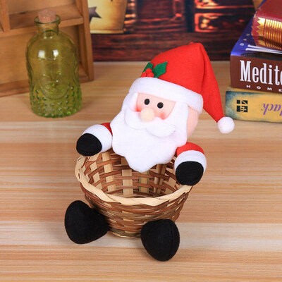 

Candy Storage Basket Merry Christmas Decoration Santa Claus Storage Basket Gift Christmas Decorations For Home