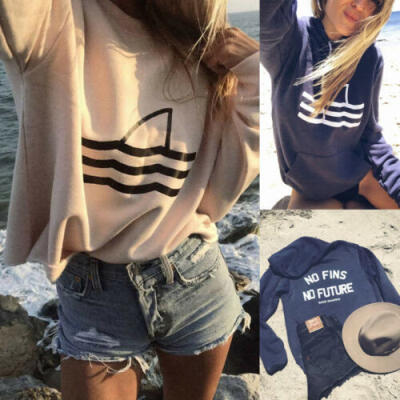 

Womens Long Sleeve Hoodies Sweatshirt Jumper Pullover Tops Blouse Tops Outwear