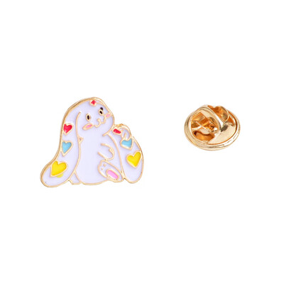 

Cartoon Rabbit Brooch Sweet bunny costume accessory brooch Denim Jacket Pin Badge Jewelry