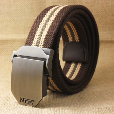 

Unisex tactical belt Top quality 4 mm thick 38 cm wide casual canvas belt Outdoor Alloy Automatic buckle Men Belt 110-140cm