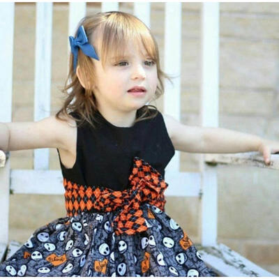 

Halloween Kids Baby Girls Toddler Sleeveless Tutu Princess Dress Party Dresses