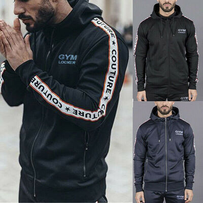

Fashion Mens Hooded Coat Jacket Zip Up Top Slim Fit Winter Casual Outwear