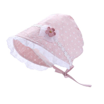 

Summer Cute Baby Princess Palace Hat Toddler Cotton Basin Cap Girl Sun Hat