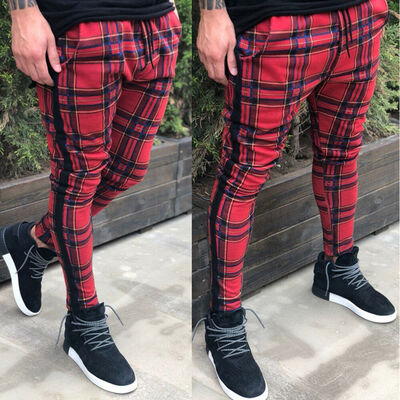 

Mens Slim Fit Tracksuit Sport Gym Skinny Jogging Joggers Sweat Pants Trousers