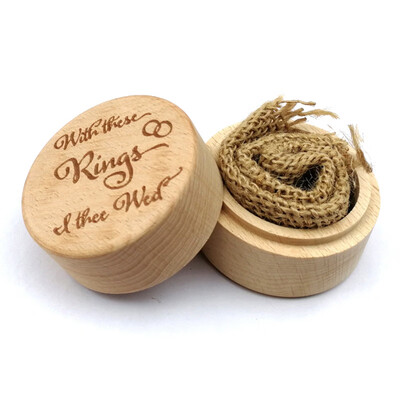 

18 Styles Personalized Rustic Wedding Wood Ring Box Holder Custom Wedding Ring Bearer Gift Box Decoration Holder