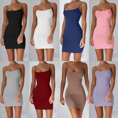 

Women Bodycon Slim Short Mini Dress Evening Cocktail Party Clubwear Pencil Dress