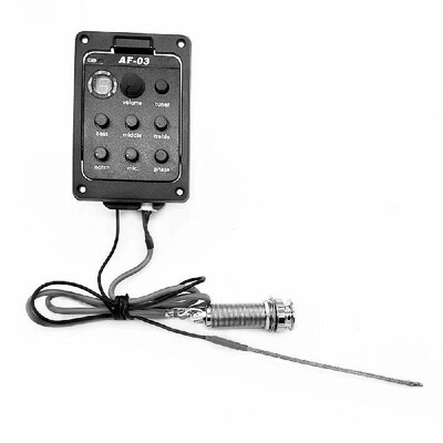 

Wooden Guitar Pickup Parts Accessories Built-in Turner LED Display Beat Onboard Preamp System