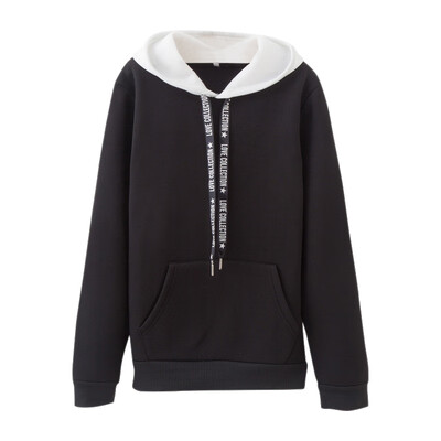 

2019 Autumn Winter Velvet Warm Sweatshirts Hoodies Women Cotton Plush Hooded Kawaii Pullover Female Loose Wild Hoody Tracksuit