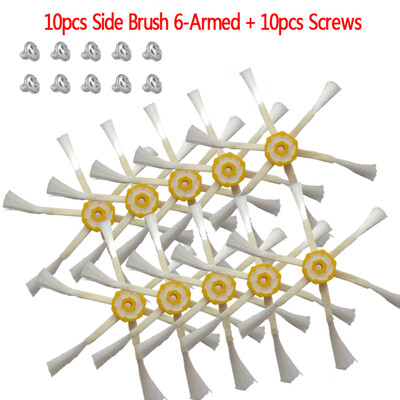 

10pcs 6-arm Side Brushes Vacuum Cleaner Kit Accessory For IRobot Roomba Parts