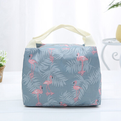 

Various Color Lunch Bag Reusable Insulated Lunch Bag Cooler Tote Box with Front Pocket Zipper Closure for Working Picnic